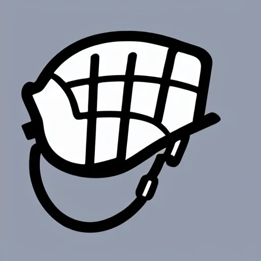 Prompt: a hard hat and worker logo