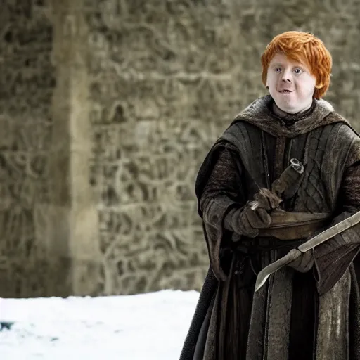 Image similar to rupert grint as ron weasley in game of thrones