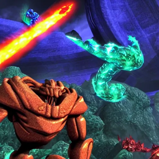 Image similar to metroid prime boss battle lava monster 4k detailed