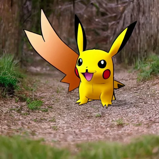 Image similar to real life pokemon. realistic. photo.