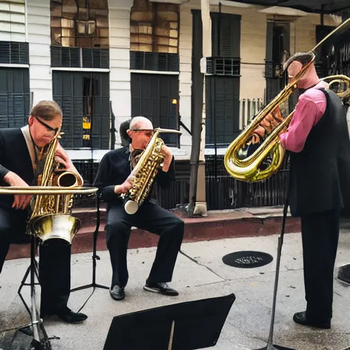 Image similar to a jazz band in new orleans