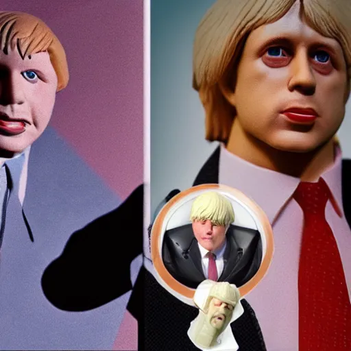 Image similar to Boris johnson as a 1980s style Kenner action figure