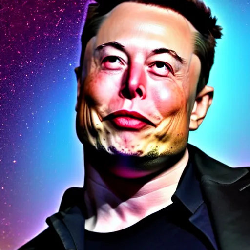 Prompt: elon musk head merged with thanos body, highly detailed, high quality, hd, 4 k, 8 k, canon 3 0 0 mm, professional photographer, 4 0 mp, lifelike, top - rated, award winning, realistic, sharp, no blur, edited, corrected, trending