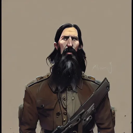 Prompt: portrait of rasputin in team fortress 2 style, epic, tragic, military art, fantasy, dieselpunk, hd shot, digital portrait, beautiful, artstation, comic style, by artgerm, guy denning, jakub rozalski, magali villeneuve and charlie bowater