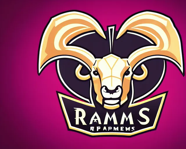 Image similar to ram esports logo vector art, deep focus, d & d, fantasy, intricate, elegant, highly detailed, digital painting, artstation, concept art, matte, sharp focus, illustration, hearthstone,