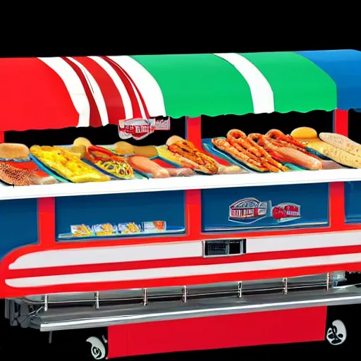 Image similar to rema 1 0 0 0 hot dog stand