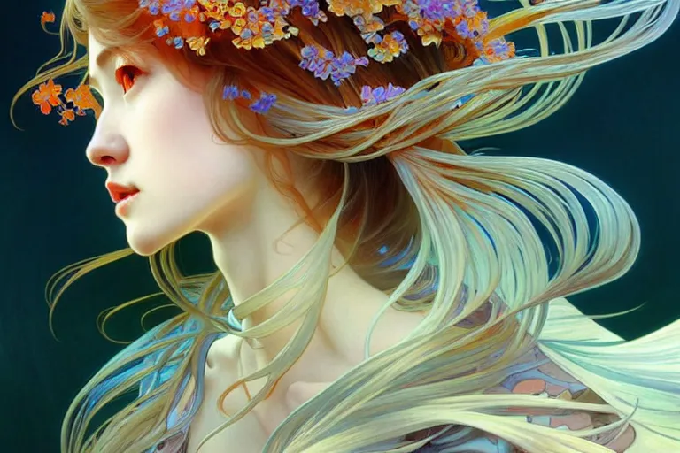 Image similar to beautiful fish, highly detailed, digital painting, artstation, sharp focus, illustration, art by tan zi and ayanamikodon and alphonse mucha and wlop