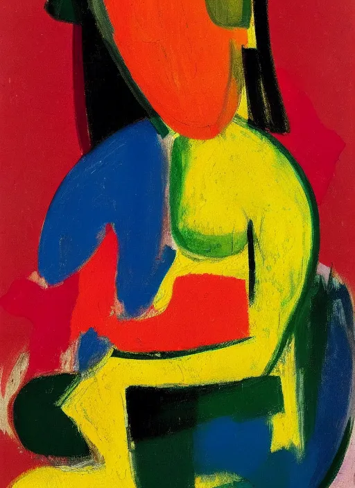 Image similar to portrait of a girl, painting by willem de kooning, expressive abstractionism, many small hard relief strokes of oil on canvas with high detail