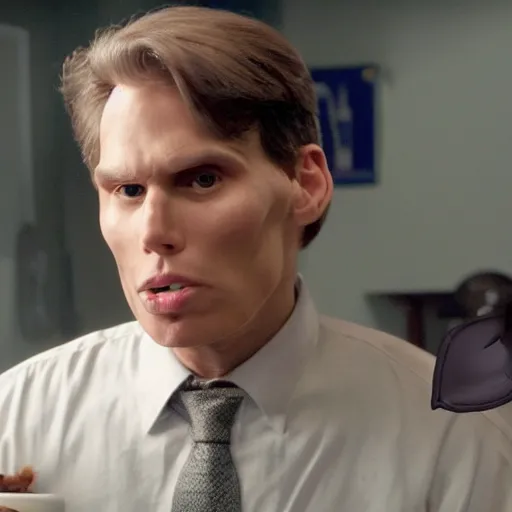 Image similar to Live Action Still of Jerma in Weekend at Bernie's, real life, hyperrealistic, ultra realistic, realistic, highly detailed, epic, HD quality, 8k resolution, body and headshot, film still