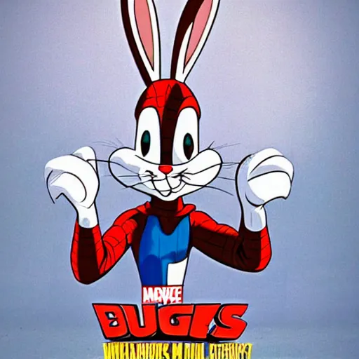 Image similar to bugs bunny photo from marvel movie, award winning photography, 50 mm