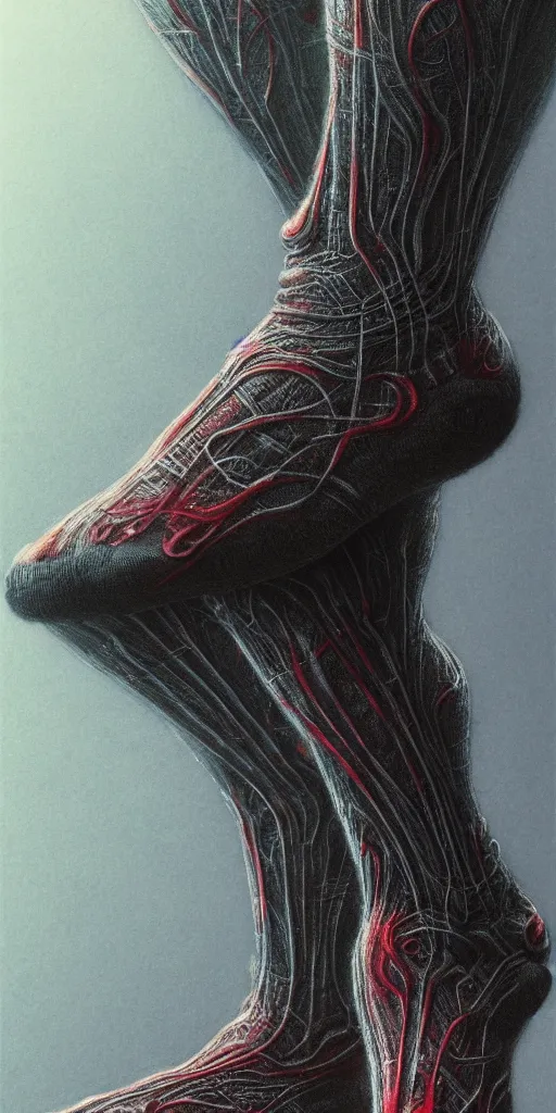 Image similar to very very beautiful longshot photo of chthonic sock, highly detailed, artstation, concept art, smooth, sharp focus, illustration, art by Ayami Kojima, Beksinski, Giger