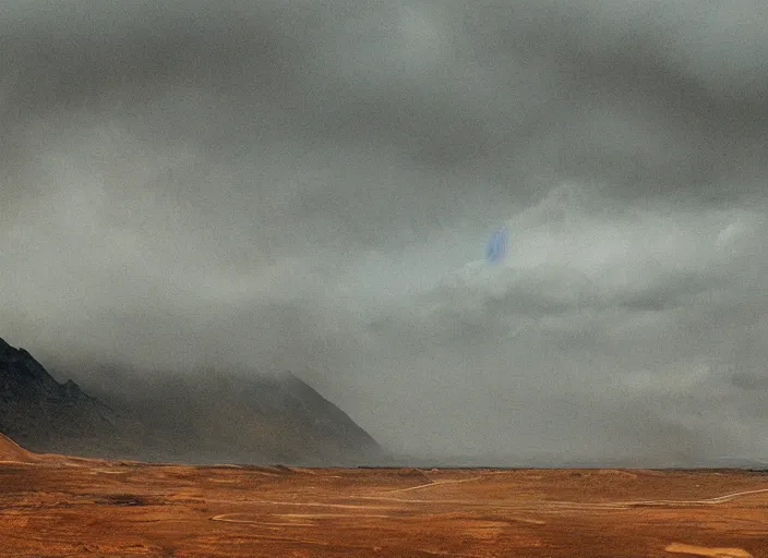 Image similar to A very high resolution image from a new movie, landscape, raining, hot, directed by wes anderson