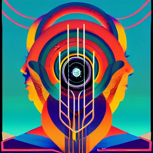 Image similar to album cover design design depicting the alter to the ai machine gods, by jonathan zawada, pi - slices, and tristan eaton, digital art