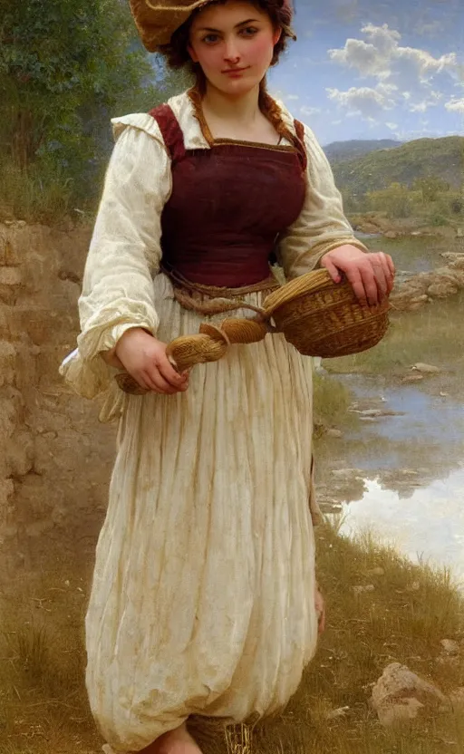 Prompt: butter churning milkmaid traditional corsican, intricate, highly detailed, artstation, illustration, jurgens, rutkowski, bouguereau, pastoral, rustic, georgic