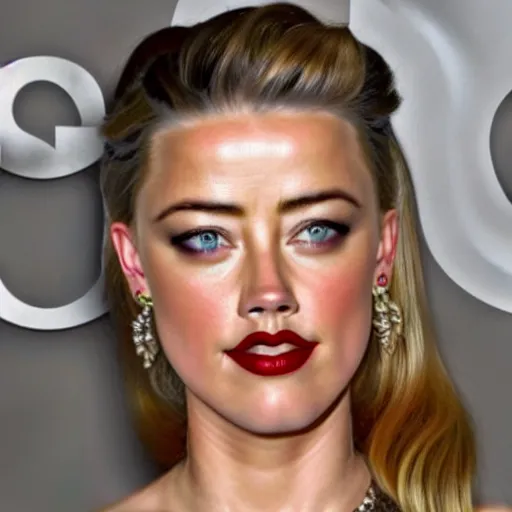 Prompt: a hybrid mix intercross of gourd and amber heard intercross hybrid mix intercross hybrid mix