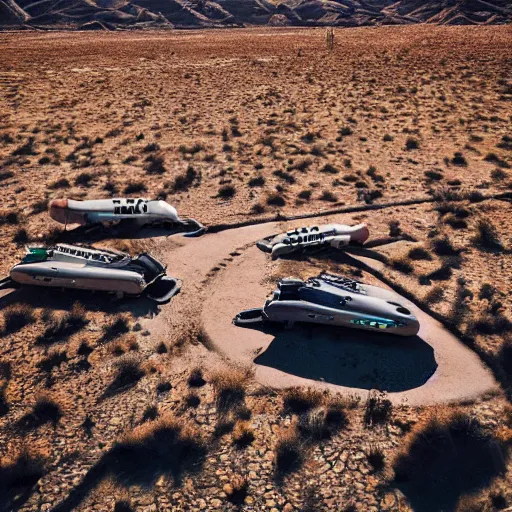 Prompt: 🐋🦖🐉 🤖 👽🐳 in desert, photography by bussiere rutkowski andreas roch