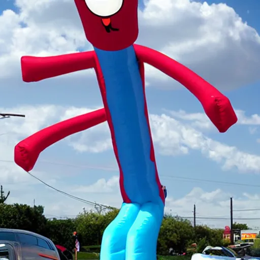 Prompt: wacky inflatable arm flailing tube man for president 2024