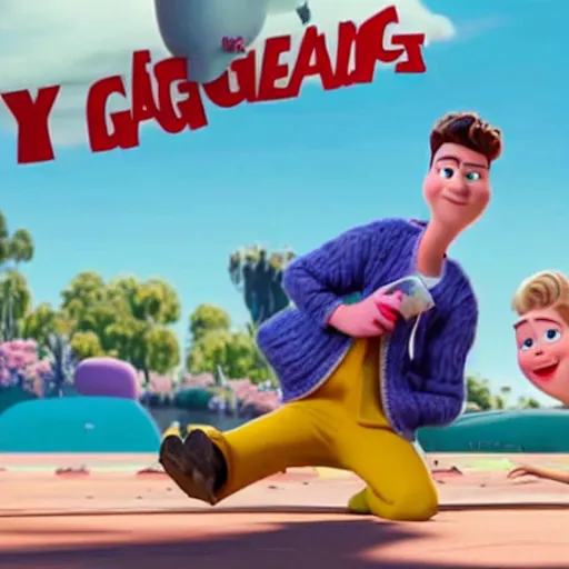 Image similar to yung gravy in a pixar movie