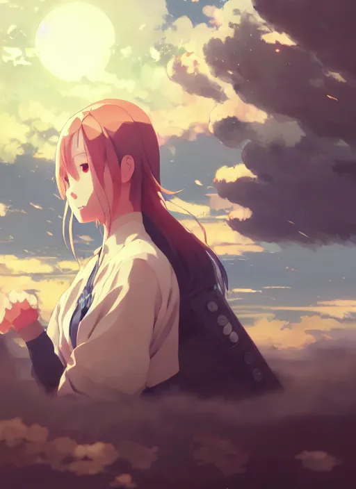 Prompt: portrait of triple h wwe, cloudy sky background lush landscape illustration concept art anime key visual trending pixiv fanbox by wlop and greg rutkowski and makoto shinkai and studio ghibli