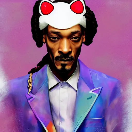 Image similar to Snoop Dog as a Hello Kitty, by Stanley Artgerm Lau, WLOP, Rossdraws, James Jean, Andrei Riabovitchev, Marc Simonetti, Yoshitaka Amano, ArtStation, CGSociety,