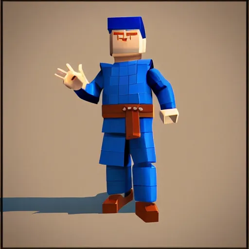 Image similar to roblox noob character