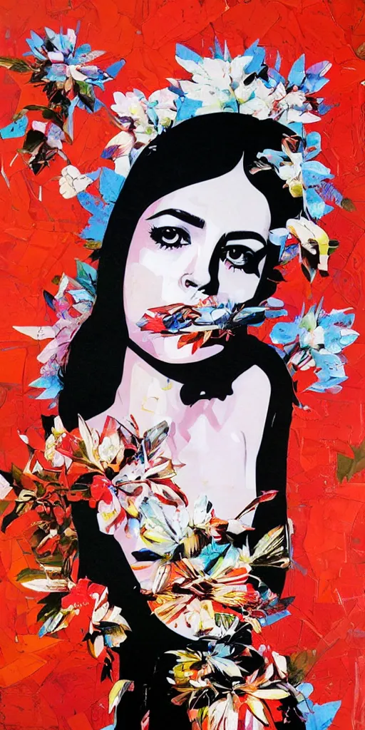 Image similar to lonely woman, sleeping alone, 1 9 8 0's disco by sandra chevrier