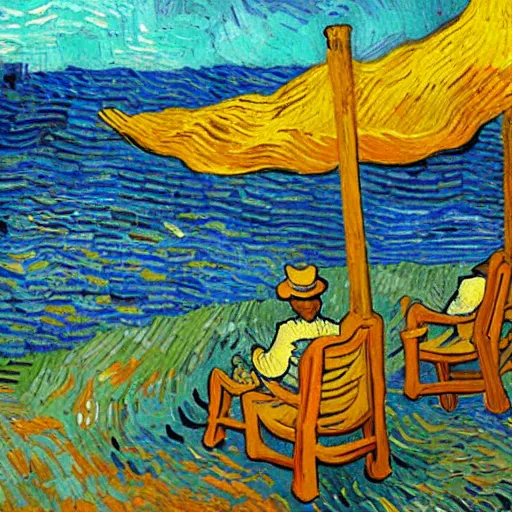 Image similar to aruba vincent van gogh chilling in aruba