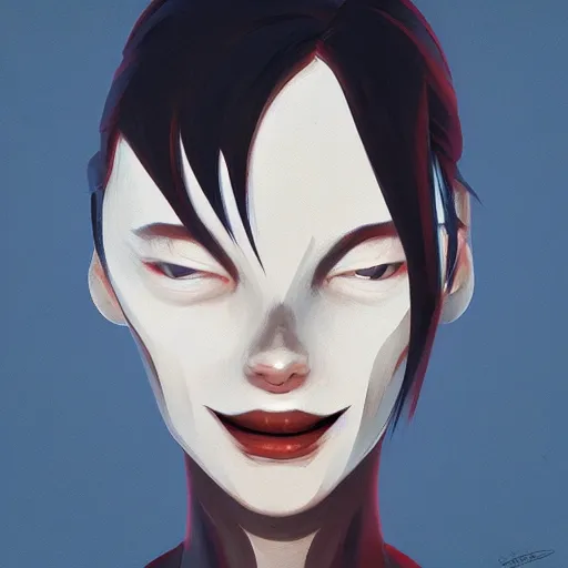 Image similar to face icon stylized minimalist scary stories to tell in the dark, loftis, cory behance hd by jesper ejsing, by rhads, makoto shinkai and lois van baarle, ilya kuvshinov, rossdraws global illumination