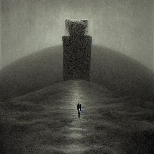 Prompt: a photo by Zdzislaw Beksinski