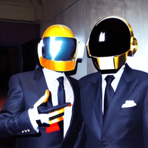 Image similar to daft punk joe biden