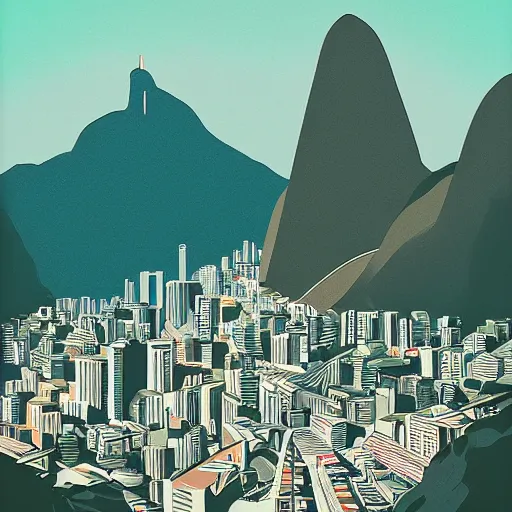 Prompt: rio de janeiro by james gilleard