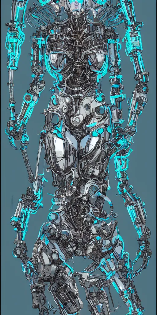 Image similar to portrait of a cyborg dragon woman by Laurie Greasley, biomechanical, hyper detailled, trending on artstation