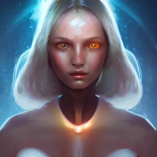 Image similar to beautiful girl in a wormhole character concept style, by Mateusz Urbanowicz, beautiful girl, 8k character concept art, by WLOP, cinematic lighting, trending on artstation, symmetrical portrait symmetrical, highly detailed CGsociety, hyper