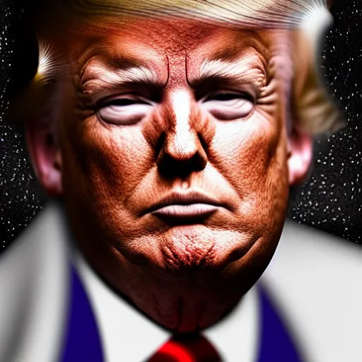 Image similar to mix of donald trump and a cat, portrait, 4 k