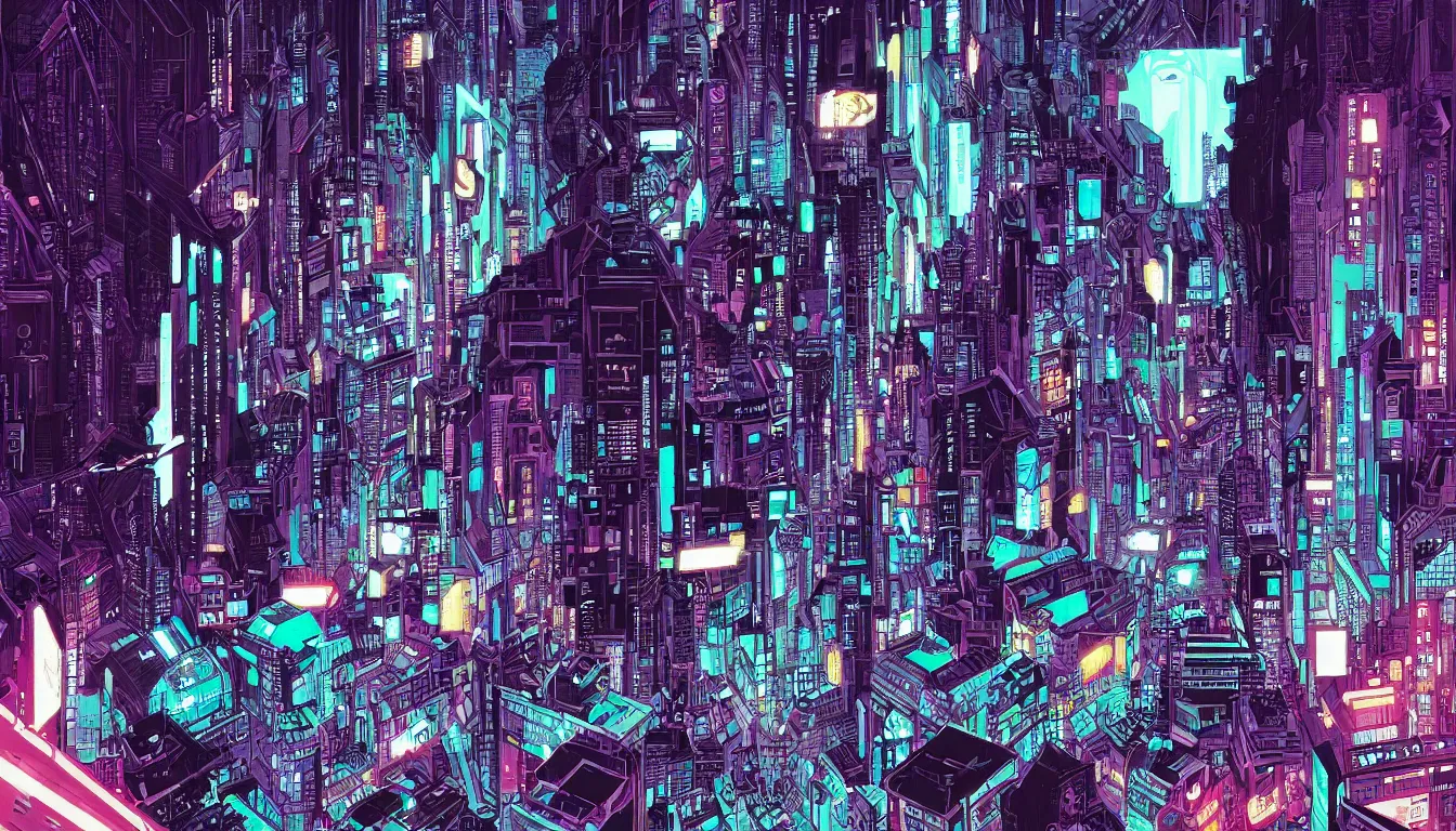 Image similar to colorful!!! blade runner by laurie greasley, tron city by josan gonzalez, akira, ultraclear intricate, sharp focus, highly detailed digital painting illustration, concept art, masterpiece