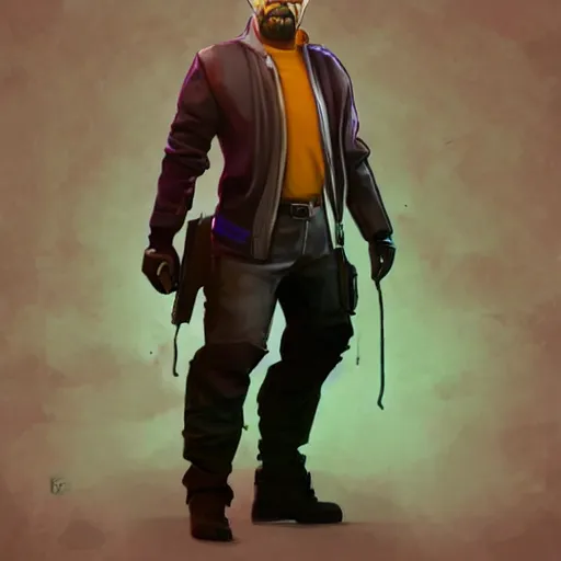 Image similar to walter white as a fortnite skin by greg rutkowski