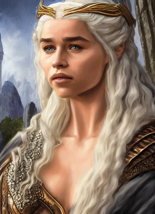 queen daenerys stormborn, by anne stokes and larry | Stable Diffusion ...