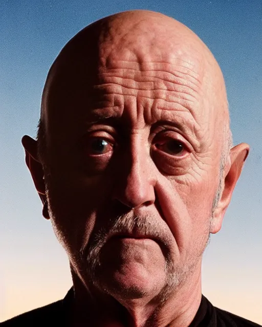 Prompt: jonathan banks as mike ehrmantraut, cinematic lighting, renaissance portrait, oil painting