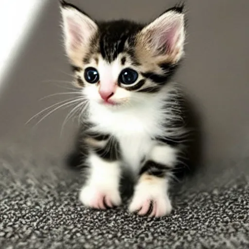 Image similar to extremely tiny cute kitten