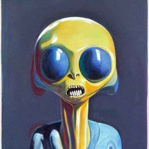 Image similar to alien by wayne thiebaud