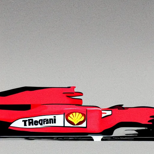 Prompt: Charles leclerc sitting next to a broken F1 ferrari, digital art, 8k