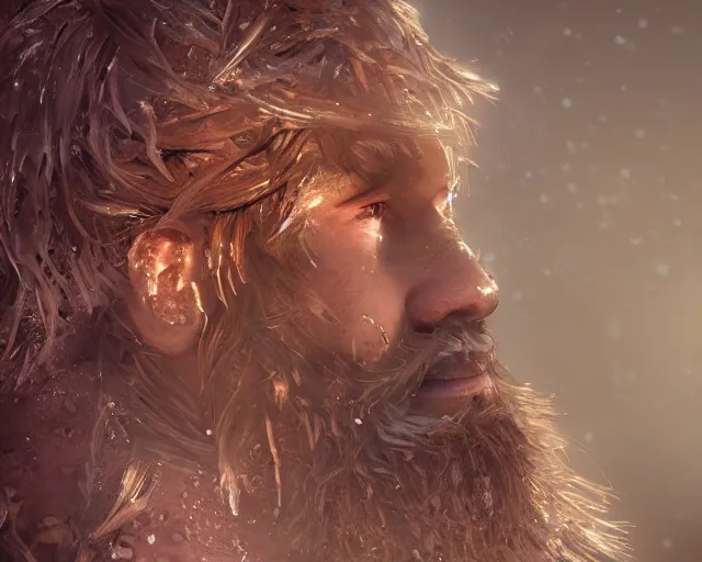 Prompt: glowing hair, beautiful hairy humanoids, civilizations, ornate hair, love, joy, vortexes, 8 k, cinematic light shadows, wet hdr refractions, *, * * *, * * * * *