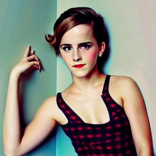 Image similar to “Emma Watson, pin-up”