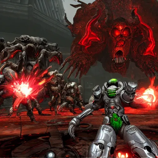 Prompt: Doom Eternal as JRPG