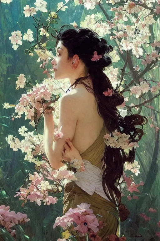 Image similar to 🌸✨::3, by Stanley Artgerm Lau, greg rutkowski, thomas kindkade, alphonse mucha, loish, norman Rockwell,