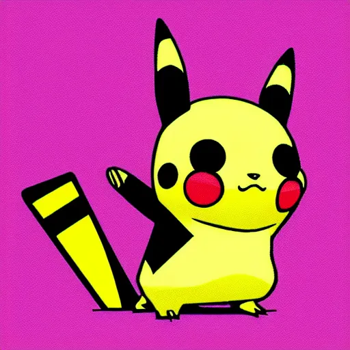 Image similar to isometric pikachu figure, high polygon