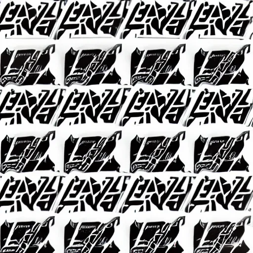 Image similar to black on white graphic design stickers in style of david rudnick, eric hu, guccimaze, acid, y 2 k, 4 k sharpening,