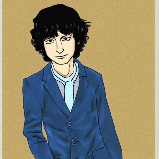 Image similar to finn wolfhard by yoshihiro togashi