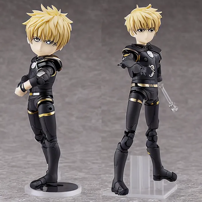 Image similar to Genos, An anime Nendoroid of Genos from One Punch Man , figurine, detailed product photo