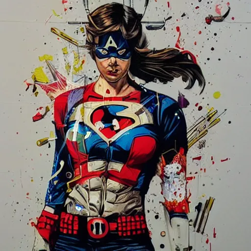 Image similar to super hero by sandra chevrier